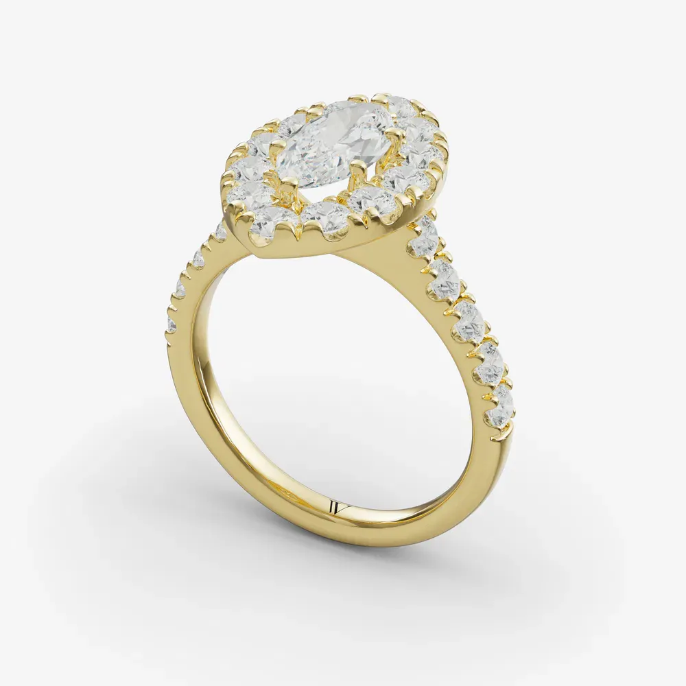 Astrid Marquise 14KY Ring - Loading