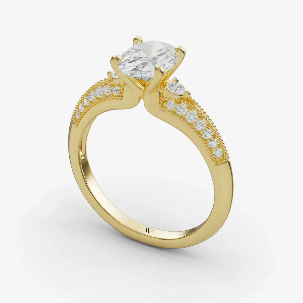 Avery Oval 14KY Ring - Loading