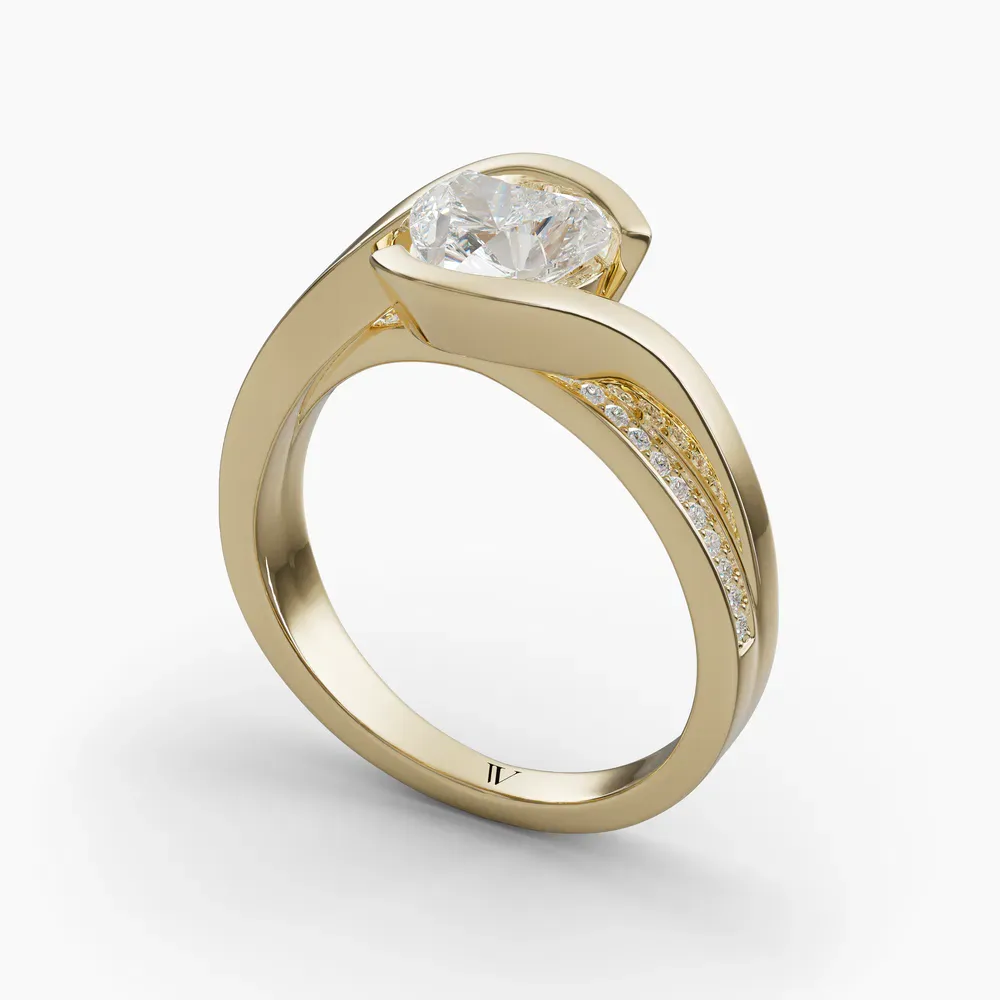 Elara Heart 14KY Ring - Loading