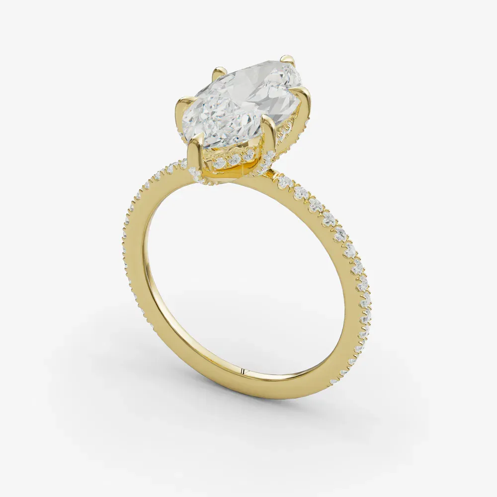 Elite Daphne Marquise 14KY Ring - Loading