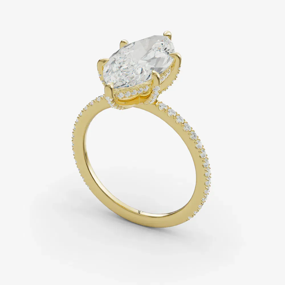 Elite Daphne Marquise 14KY Ring - Loading