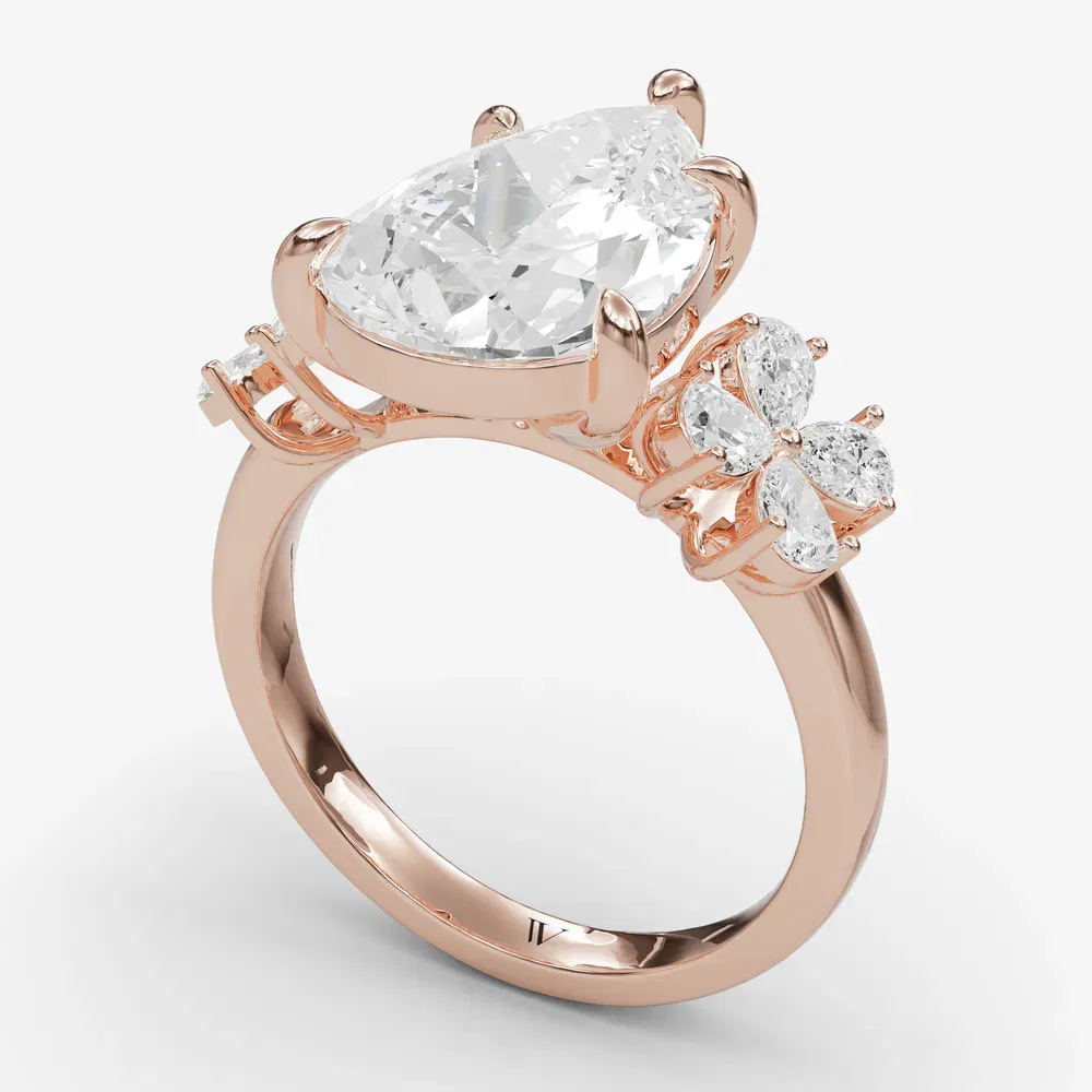Floret Pear 14KR Ring - Loading