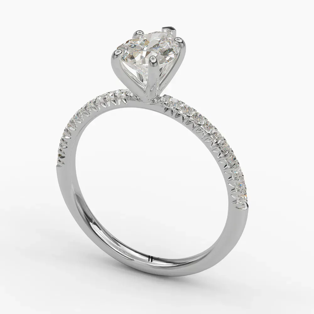 Glaciry Pear 14KW Ring - Loading