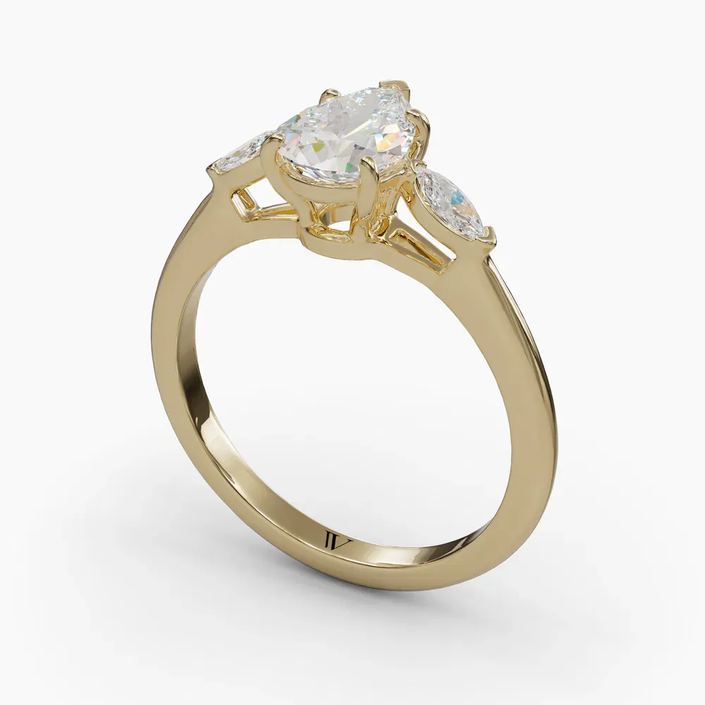 Glow Pear 14KY Ring - Loading