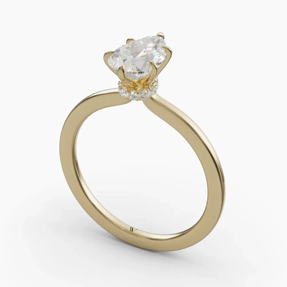 Helia Pear 14KY Ring - Loading