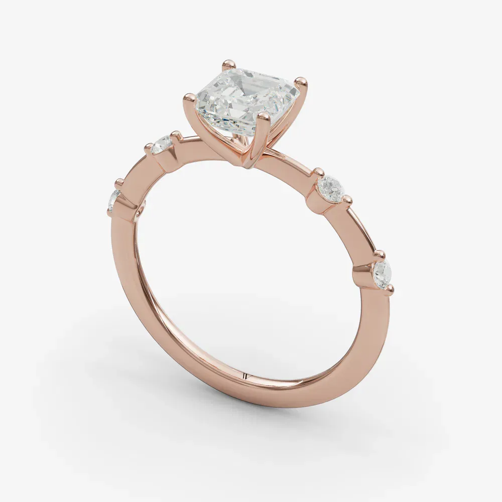 Hriw Asscher 14KR Ring - Loading
