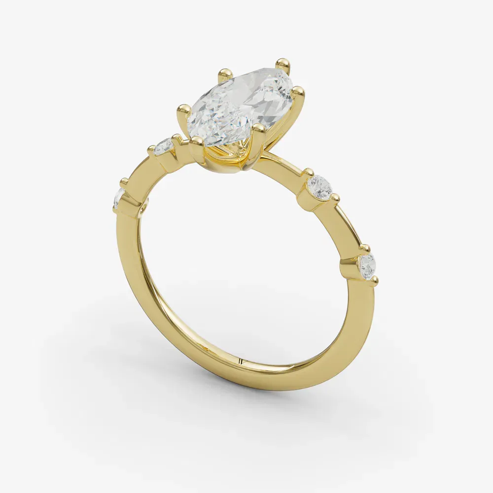 Hriw Marquise 14KY Ring - Loading