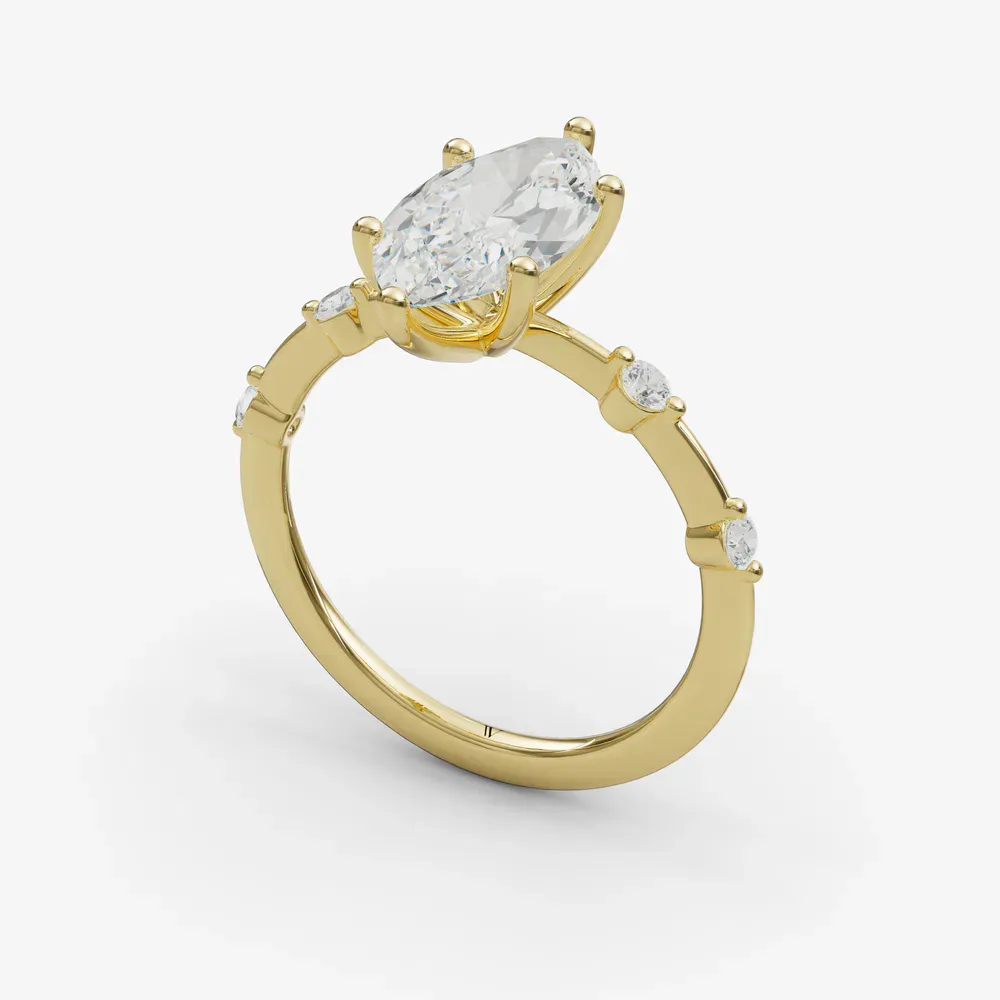 Hriw Marquise 14KY Ring - Loading