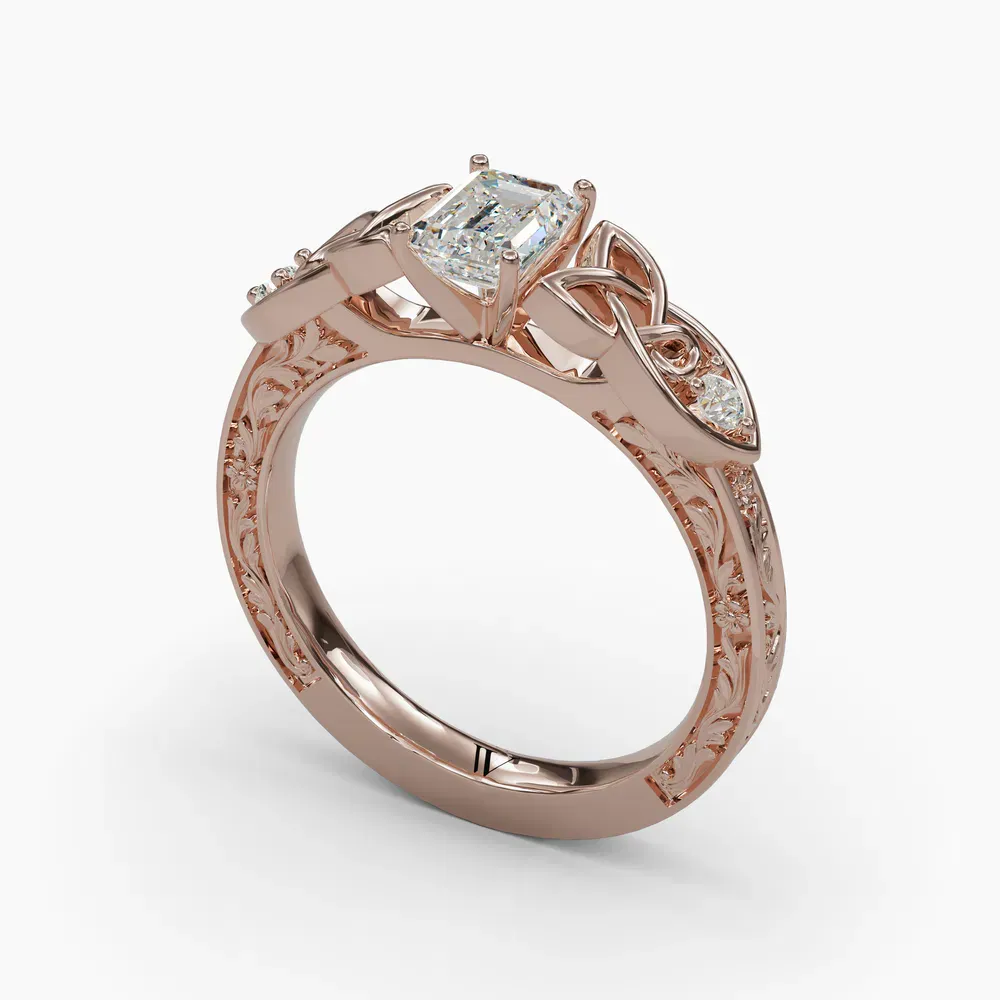 Kael Emerald 14KR Ring - Loading