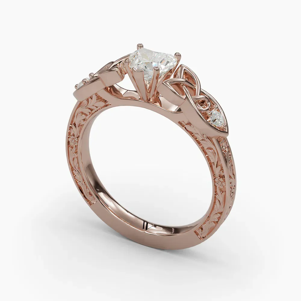 Kael Heart 14KR Ring - Loading