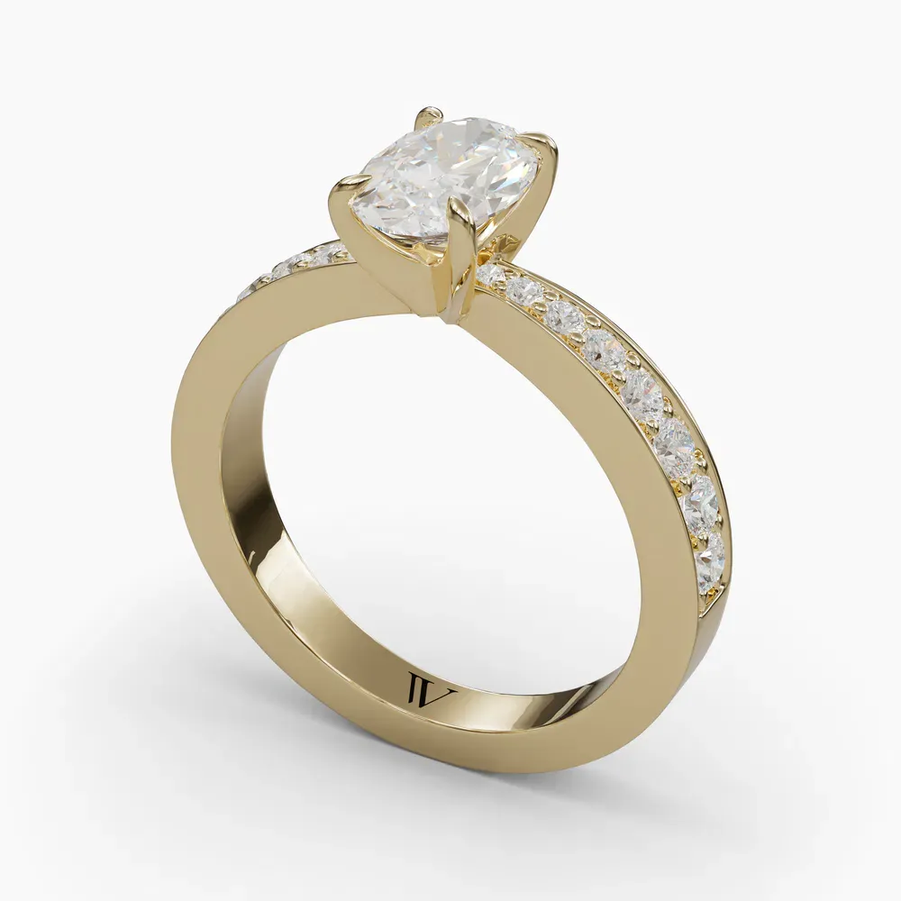Kaelis Oval 14KY Ring - Loading