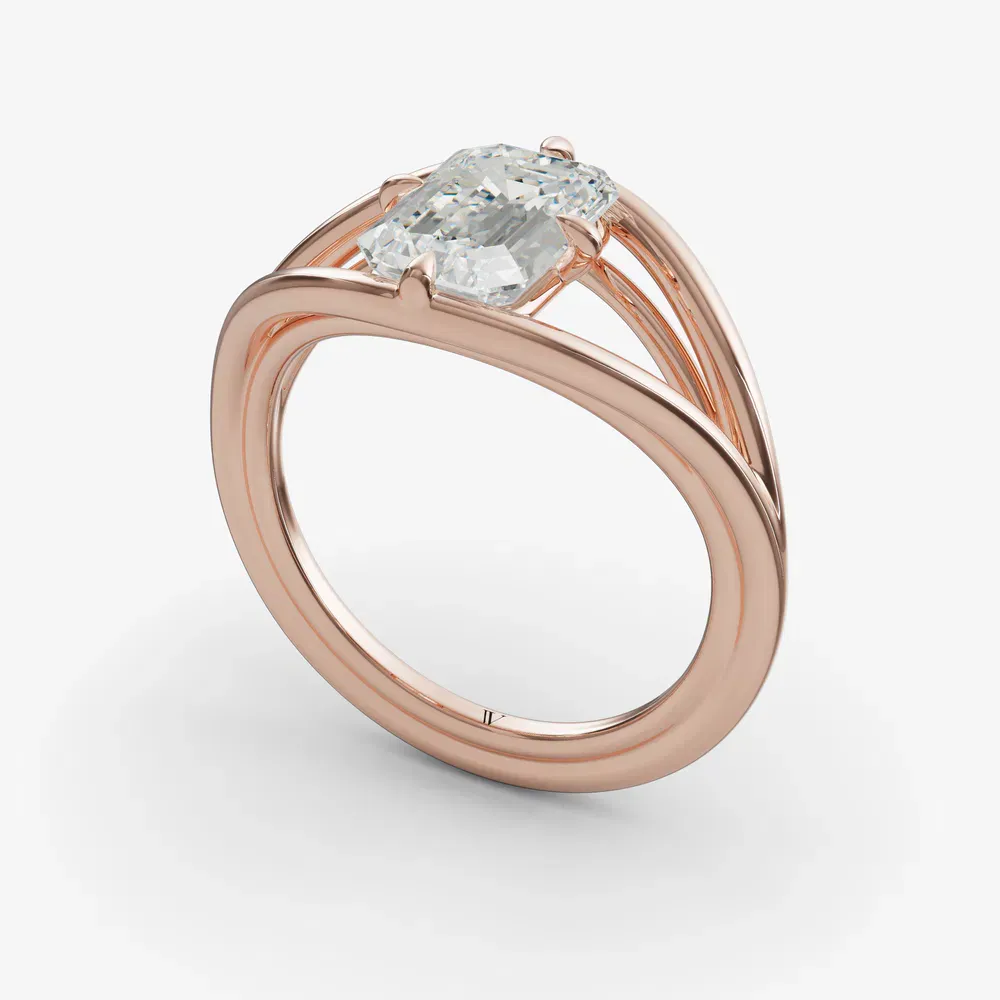 Kira Emerald 14KR Ring - Loading