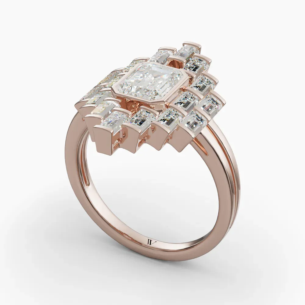 Kryst Emerald 14KR Ring - Loading
