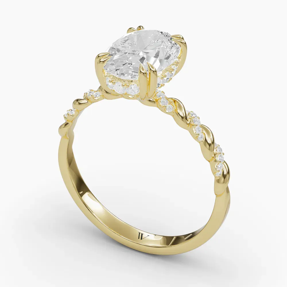 Lior Oval 14KY Ring - Loading