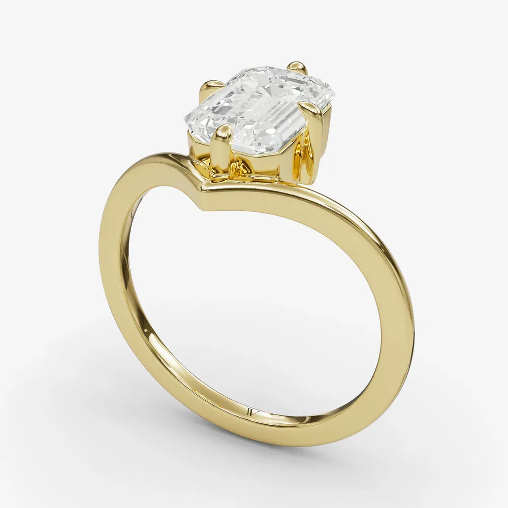 Lira Emerald 14KY Ring - Loading