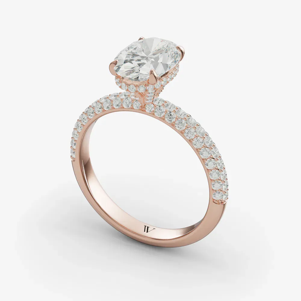 Lyre Oval 14KR Ring - Loading