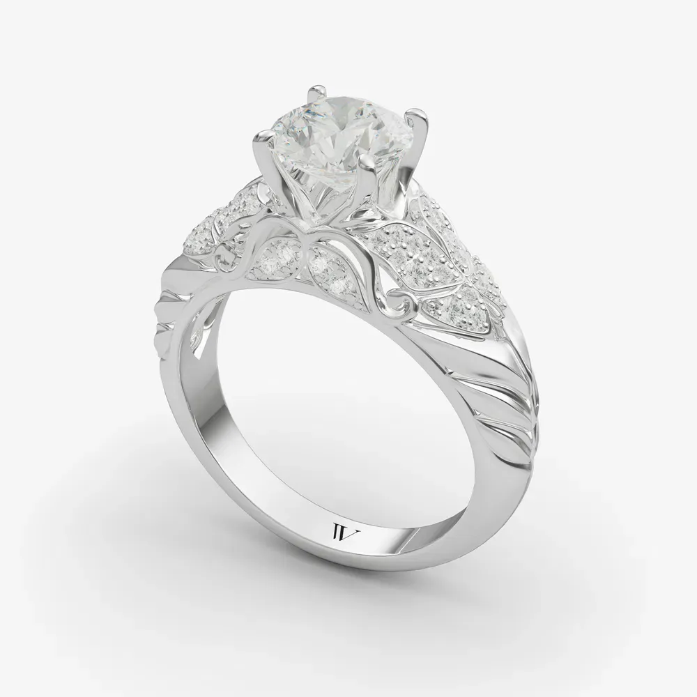 Lyric Round 14KW Ring - Loading