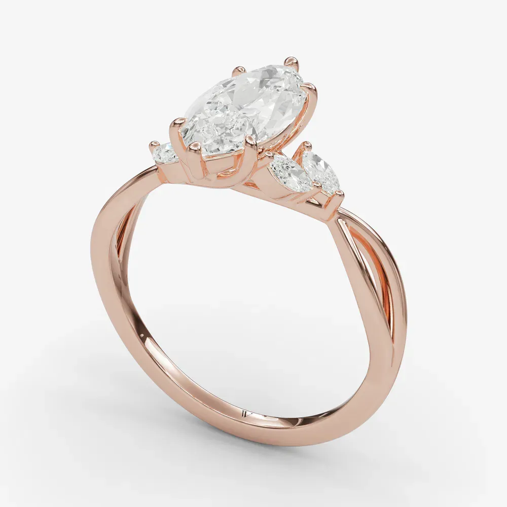 Mena Marquise 14KR Ring - Loading