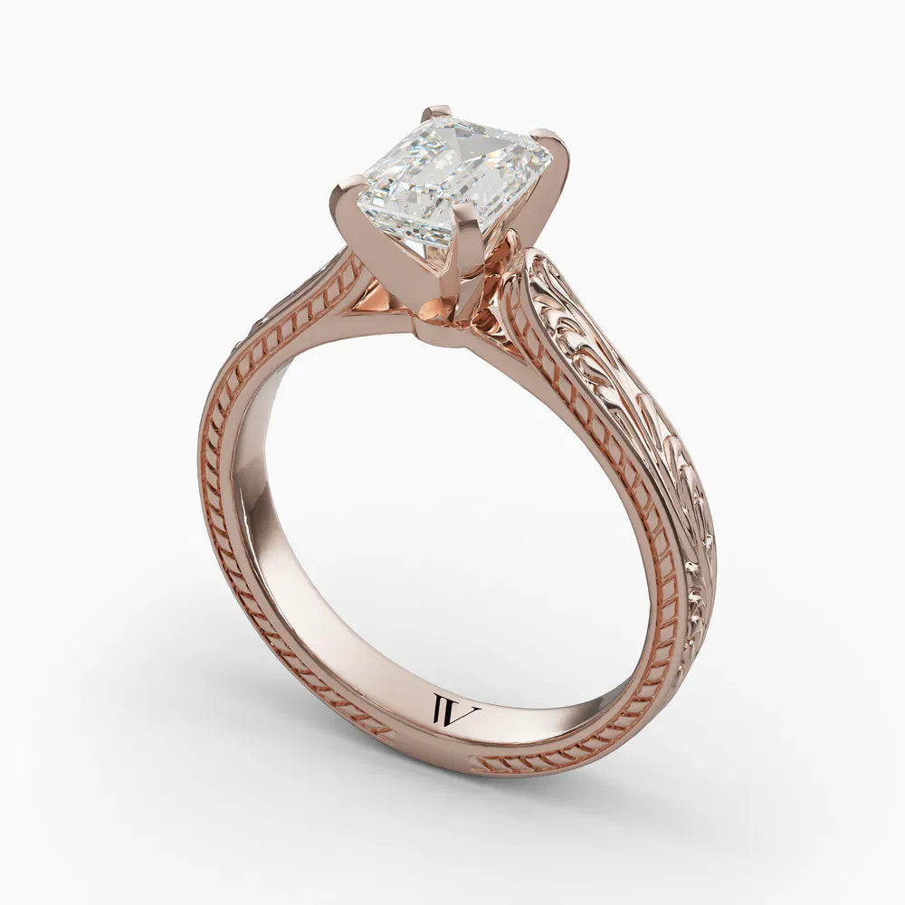 Nael Emerald 14KR Ring - Loading