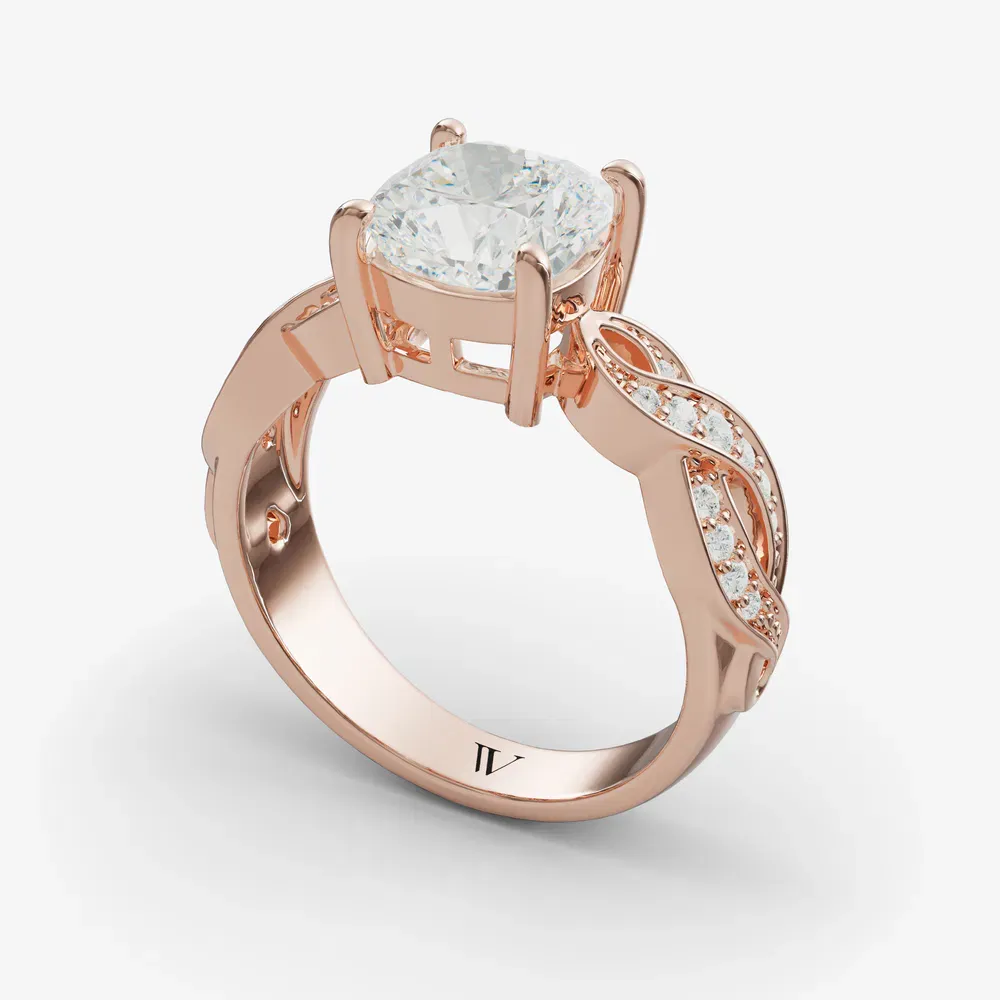 Pexin Cushion 14KR Ring - Loading