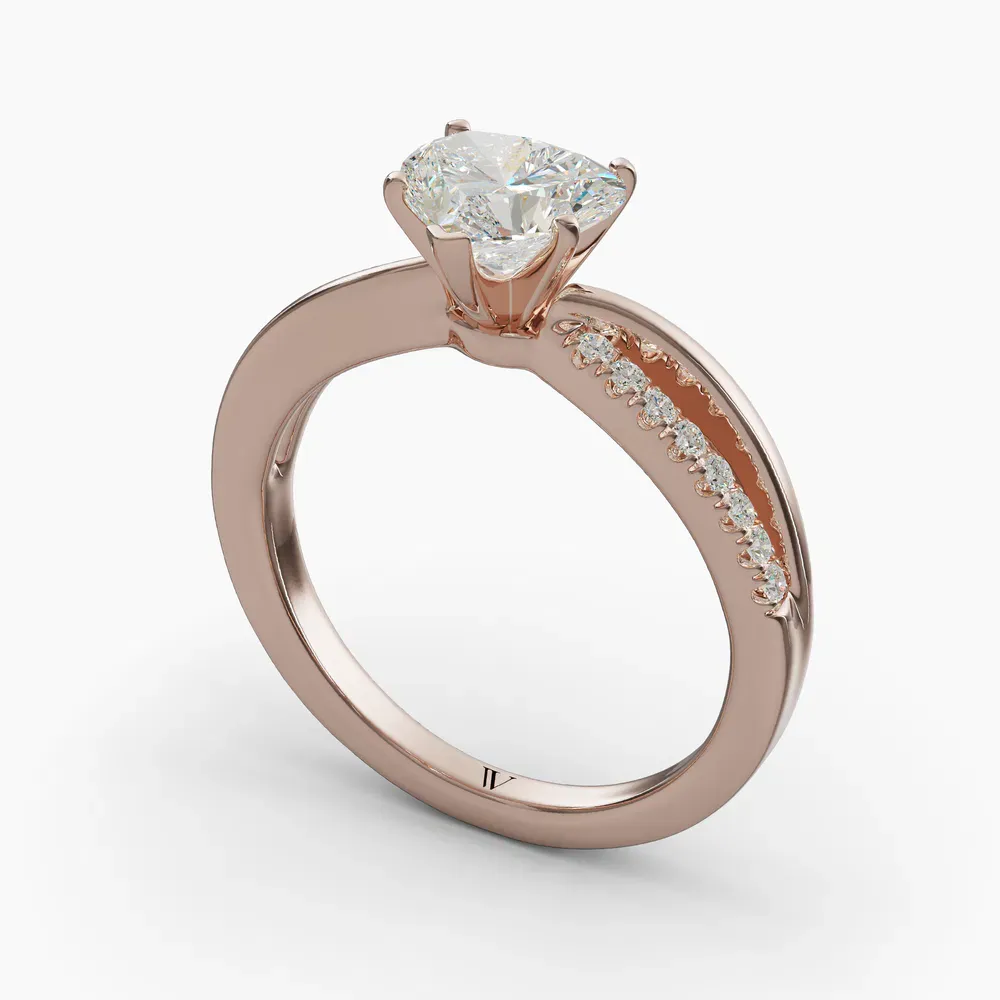 Polaris Heart 14KR Ring - Loading