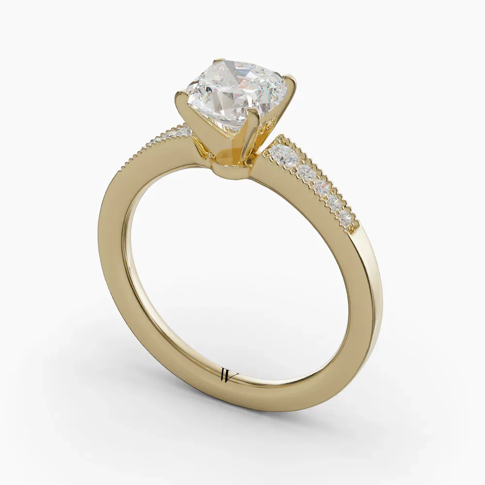 Rosca Cushion 14KY Ring - Loading