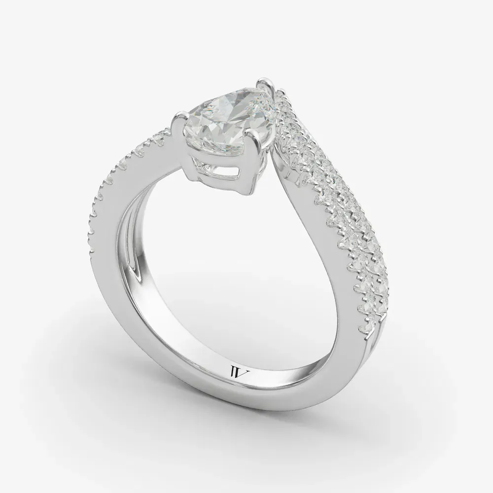 Soli Pear 14KW Ring - Loading
