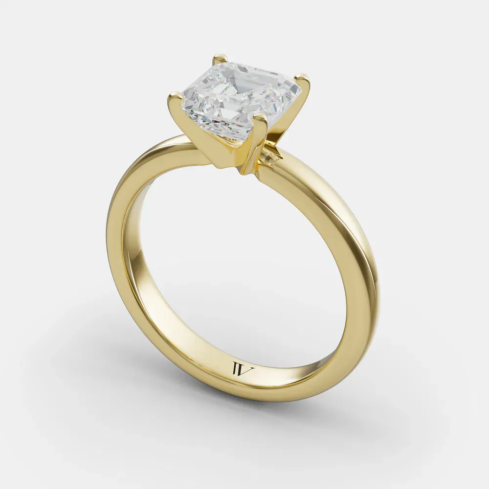 Sorrq Asscher 14KY Ring - Loading