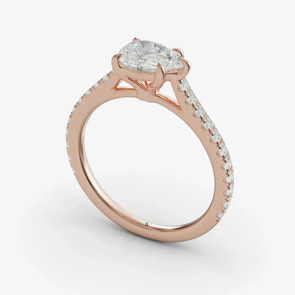 Uma Pear 14KR Ring - Loading