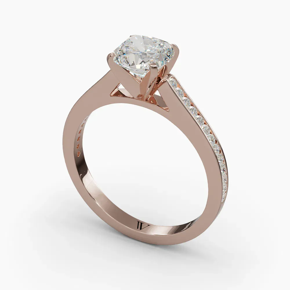 Velora Cushion 14KR Ring - Loading