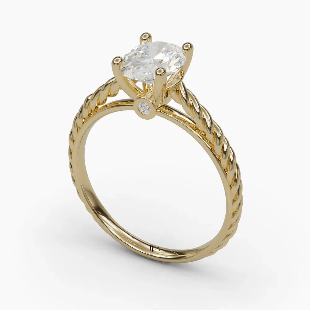 Voss Oval 14KY Ring - Loading