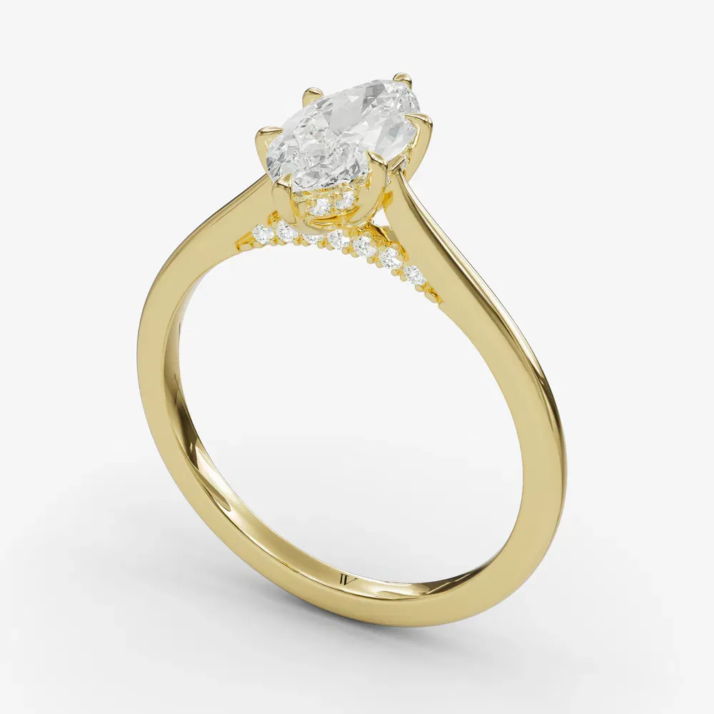 Wrenq Marquise 14KY Ring - Loading