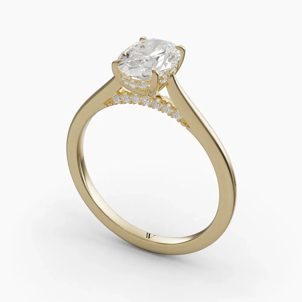 Wrenq Oval 14KY Ring - Loading