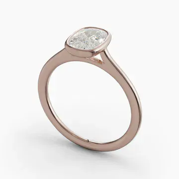 Borvi Elongated Cushion 14KR Ring - Loading