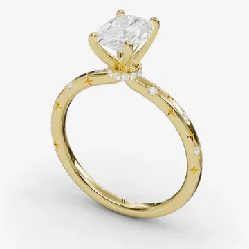 Celestyn Oval 14KY Ring - Loading