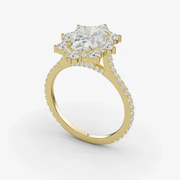 Cylen Oval 14KY Ring - Loading