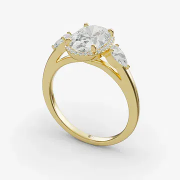 Daren Oval 14KY Ring - Loading