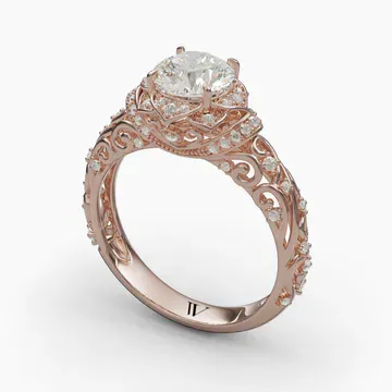 Delyn Round 14KR Ring - Loading