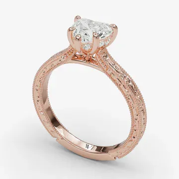 Echo Heart 14KR Ring - Loading