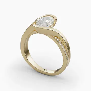 Elara Oval 14KY Ring - Loading