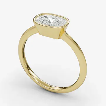 Galen Elongated Cushion 14KY Ring - Loading