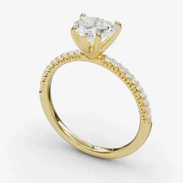 Glaciry Heart 14KY Ring - Loading