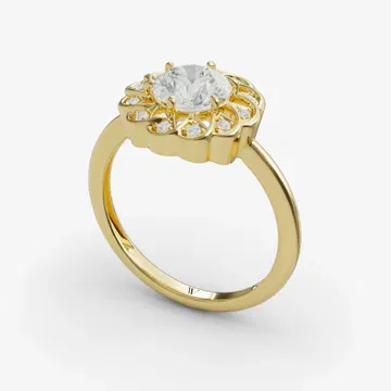 Gleam Round 14KY Ring - Loading