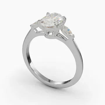 Glow Oval 14KW Ring - Loading