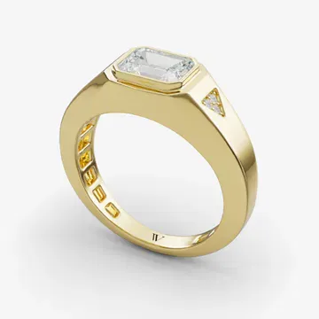Gravity Emerald 14KY Ring - Loading