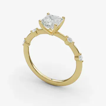 Hriw Asscher 14KY Ring - Loading