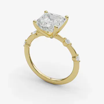 Hriw Asscher 14KY Ring - Loading
