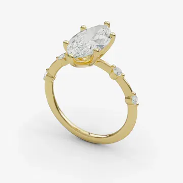 Hriw Marquise 14KY Ring - Loading