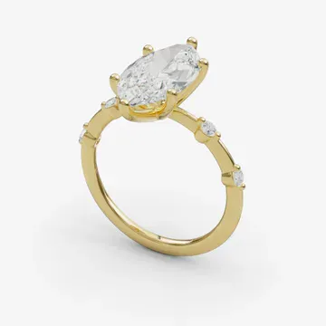 Hriw Marquise 14KY Ring - Loading