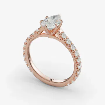 Isuo Pear 14KR Ring - Loading